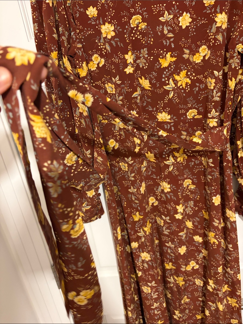 ALTERED NWOT Doen Blossom Dress in Cherrywood Winding Vine Floral Sz M - Picture 8 of 8